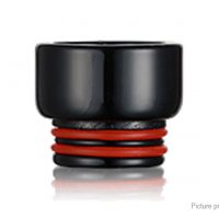 Glass Wide Bore Drip Tip for SMOK TFV8 (Black) (2-Pack)